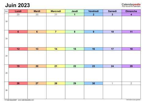 Calendrier Juin 2023 Pdf The Calendrier Images