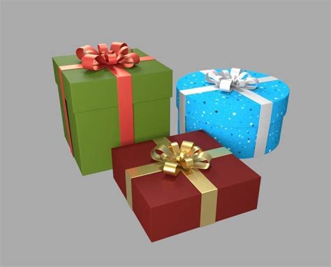 Christmas Presents Collection 3d Model Cgtrader