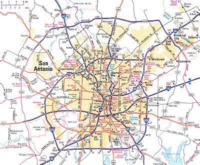 San Antonio Map Free Printable Maps