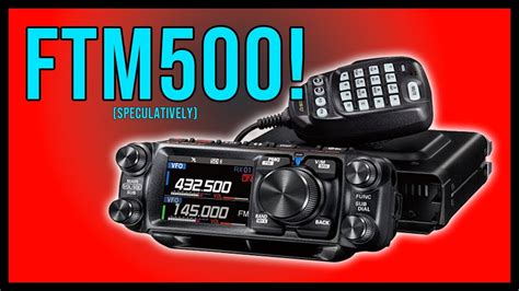 New Yaesu Ftm 500d Announced Mobile Radio Size Weight Frequencies