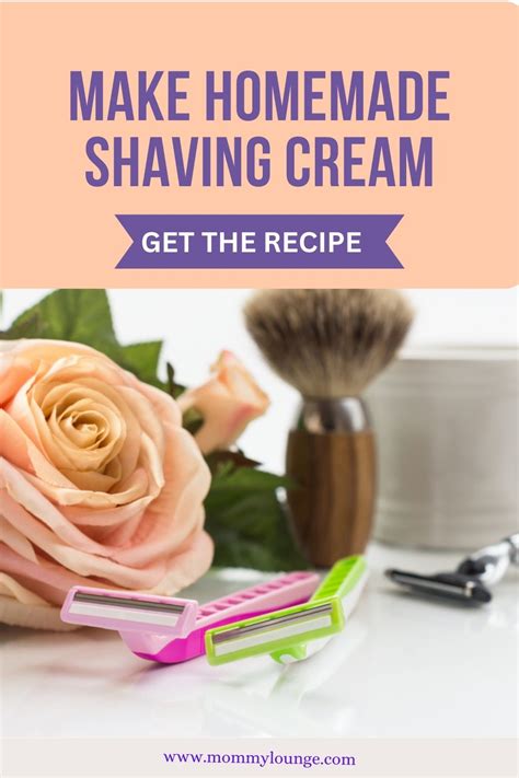 Diy Homemade Shaving Cream Recipe Make Your Own Mommy Lounge