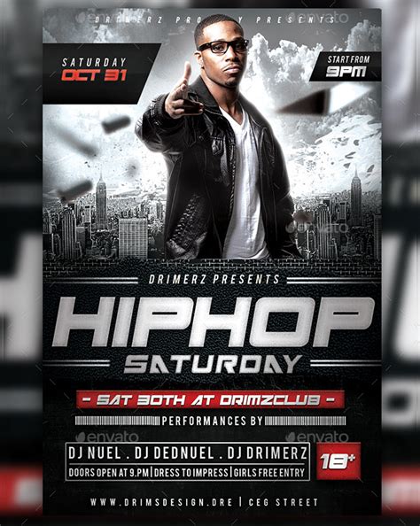 Hip Hop Flyer Templates 25 Free And Premium Download