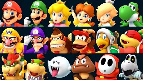 Super Mario Party All Characters Youtube