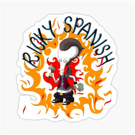 ricky spanish sticker for sale by owaisbender redbubble