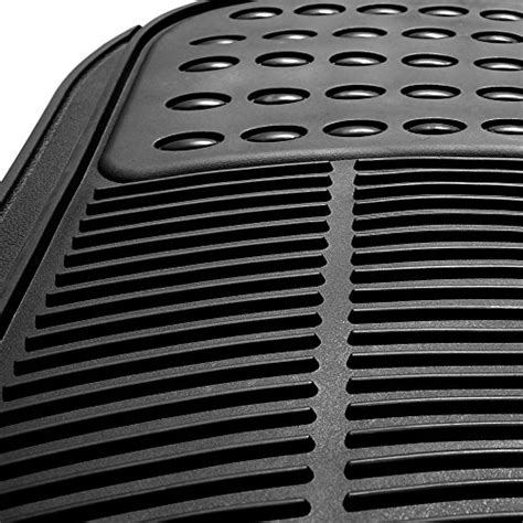 Automotive Floor Mats Black Universal Fit Heavy Duty Rubber For All