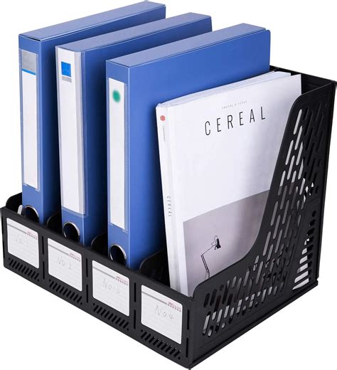 Deli Magazine File Book Holder Desktop Organizer Vertical Document Folder For Office