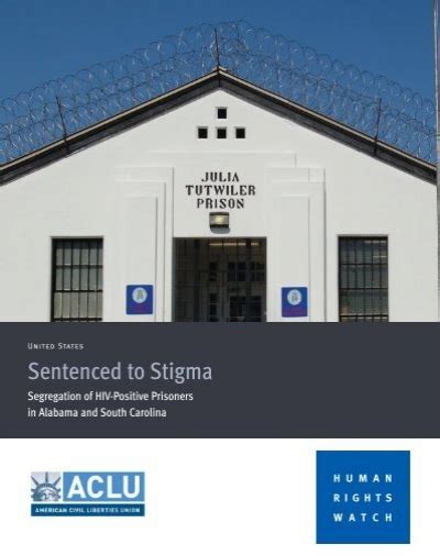 Sentenced To Stigma Segregation Of Hiv Positive Prisoners
