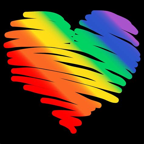 Gay Pride Rainbow Heart Design Suitable For Sublimation Etsy