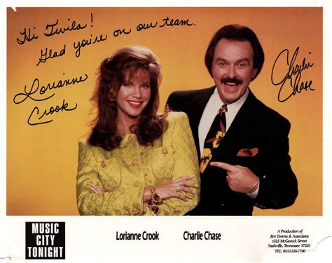 Lorianne Crook And Charlie Chase Hand Signed Photo