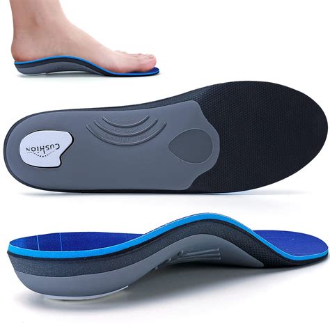 Walkomfy Heavy Duty Support 210lbs Plantar Fasciitis Insoles For Women Men Arch Support