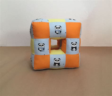 Baby Blok Baby Soft Cube Panda Baby Cube Soft Fabric Etsy