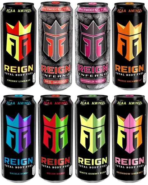 Reign Total Body Fuel 8 Flavor Variety Pack Fitness