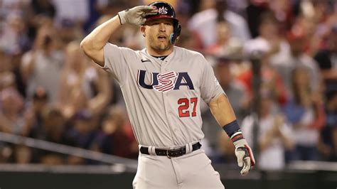 Team Usa Score Us Advances In World Baseball Classic As Mike Trout