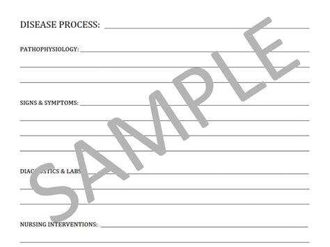 Blank Template For Nursing School Notes Pdf File By Nursenacole