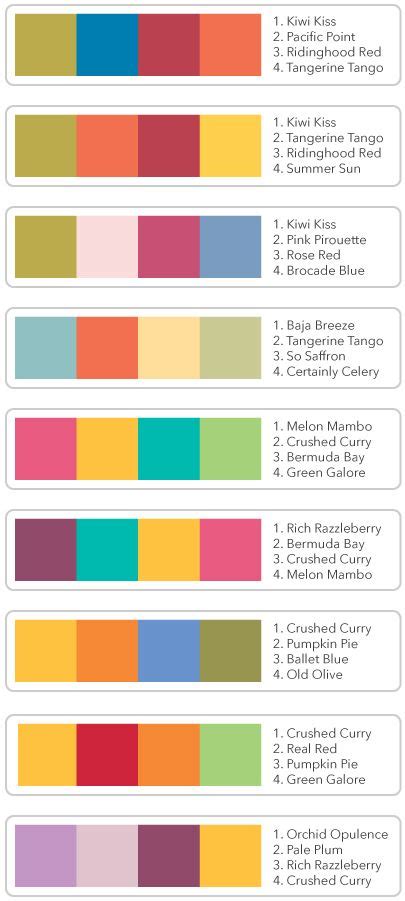 need help coordinating in colors with existing colors the chart here also includes 4 of the 6