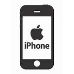 Iphone Mobile Clipart Vector Phone Apple Cliparts