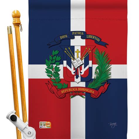 Breeze Decor Bd Cy Hs 108156 Ip Bo D Us13 Bd 28 X 40 In Dominican Republic Flags Of The Worl