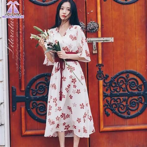 Xiang Nian Ni ผู้หญิงชุดเดรสลายดอกไม้2021ใหม่ Hanfu สไตล์จีนโบราณชุดเด
