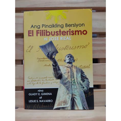 El Filibusterismo Ni Dr Jose P Rizal Ang Pinaikling Bersiyon By Edwin