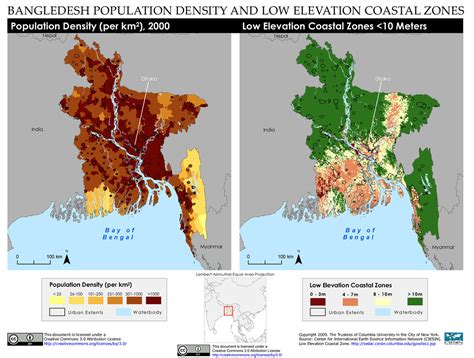 Bangladesh Population Density And Low Elevation Coastal Z Flickr