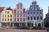 Façades in the rebuilt old town in Szczecin image - Free stock photo ...