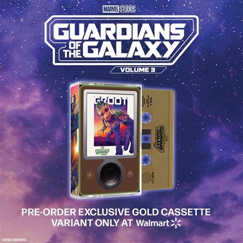 Guardians Of The Galaxy Vol 3 Awesome Mix Vol 3 Groot Cassette Tape