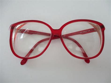 Stylish 1980s Handmade Red Eyeglass Frames Vintage And Trendy