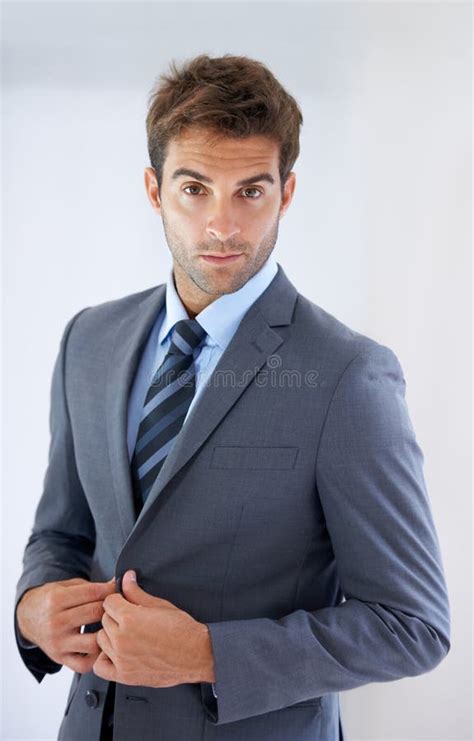 The Modern Professional A Handsome Young Businessman At Work Stock