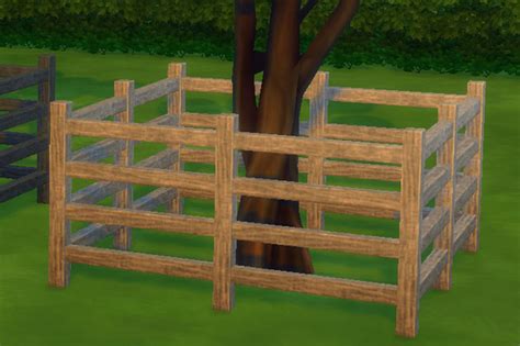 Horizontal Wood Fence By Mammut At Blackys Sims Zoo Sims 4 Updates