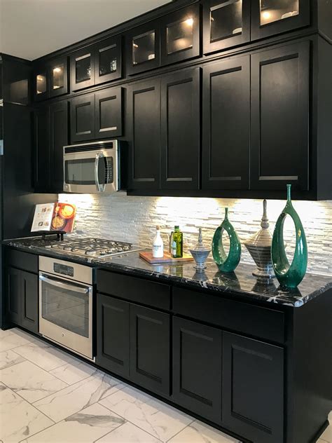 22 kitchens with beautiful black cabinets. Black Kitchen Cabinets - TaylorCraft Cabinet Door Company