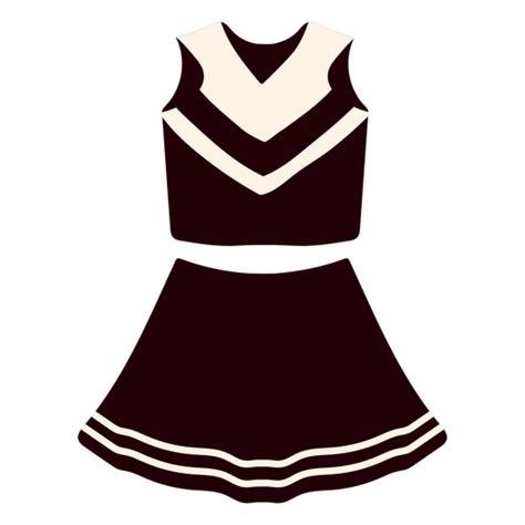 Cheerleader Outfit Costume Flat Transparent Png And Svg Vector