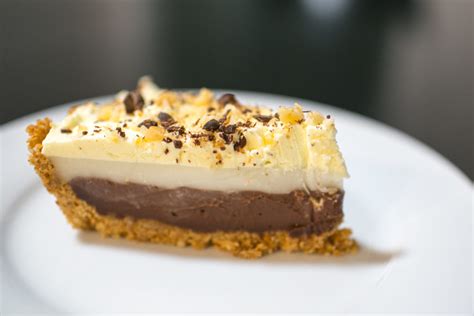 It's like a cross between coconut jelly and pudding. Chocolate Haupia Pie with a Graham Cracker and Mauna Loa Macadamia Nut Crust - dee Cuisine