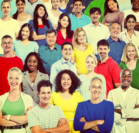 Group Of Diversity People Standing Together Stock Photo By ©rawpixel