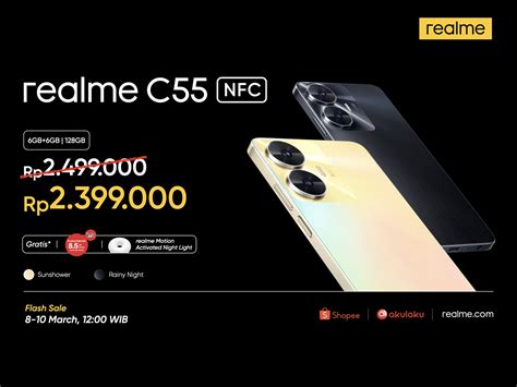 realme Resmi Rilis realme C55 NFC di Indonesia dengan Harga Rp2 Jutaan