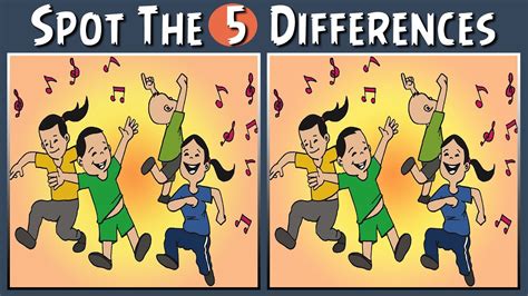 5 Easy Spot The Differences Puzzles Youtube