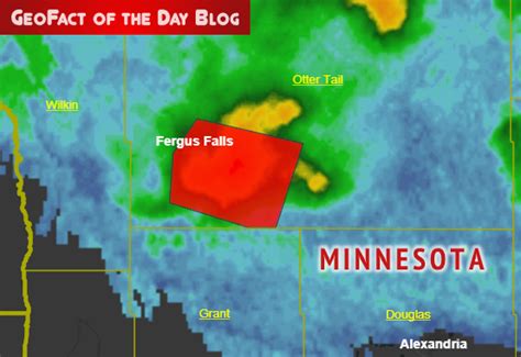 Geofact Of The Day 7142019 Minnesota Tornado Warning 2