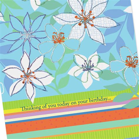 Flowers Thinking Of You Birthday Card Greeting Cards Hallmark