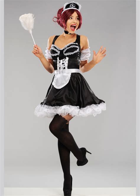 Womens Cute French Maid Costume Ebay
