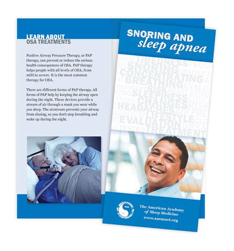 Snoring And Sleep Apnea Patient Education Brochure 50 Brochures