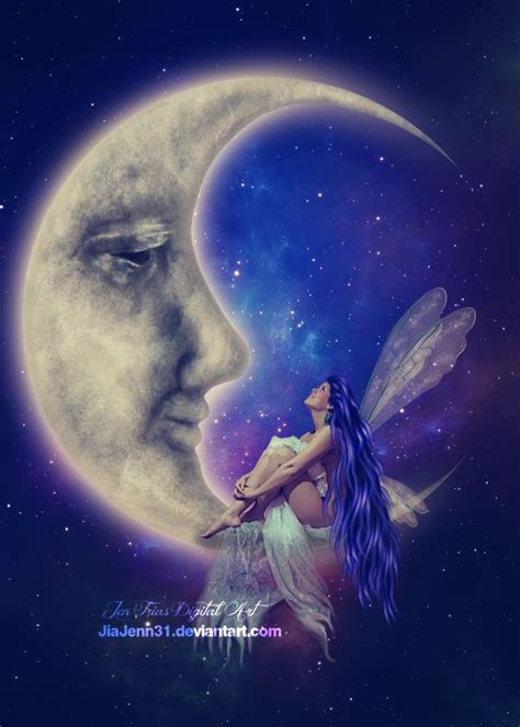 Good Night Fairy Fairy Pictures Beautiful Fantasy Art Moon Art
