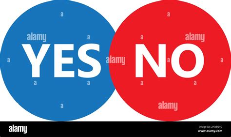 Yes Or No Button Vector Design Stock Vector Image And Art Alamy