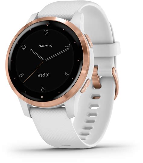 Garmin Vivoactive 4s Smartwatch Whiterose Gold At Uk