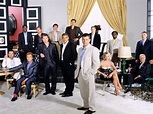 "Ocean's Thirteen" cast photo, 2007. Top row (L to R): Don Cheadle ...