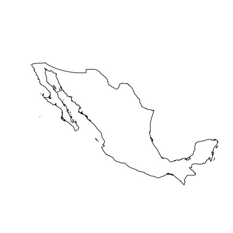 Mapa Del Contorno De Mexico Mapas Mapa De Mexico Contorno Images
