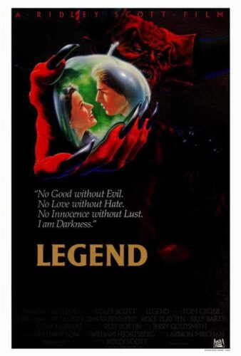 Legend Movie Poster 27x40 Tom Cruise Mia Sara Tim Curry David Bennent