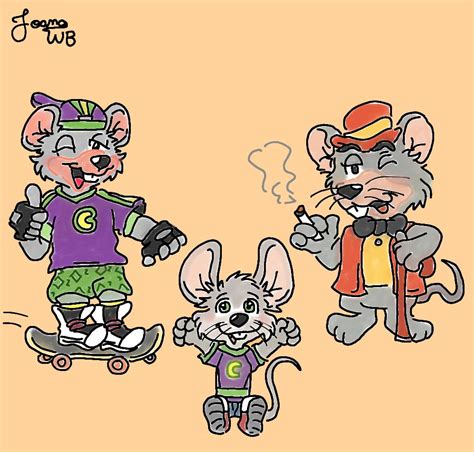 The Versions Of Big C Chuck E Cheese Fanart By Joanawb On Deviantart