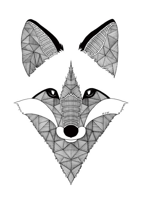 Fox Poster By Art And Be Displate Fox Art Print Fox Art Drawings