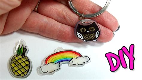 Diy Shrink Plastic Charms How To Make Personalized Key Chains Youtube