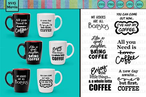 Funny Coffee Cup Sayings Svg SVG PNG EPS DXF File