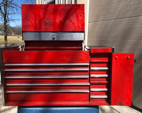 VTG 1979 Snap On Tool Box Chest KR 537A Top Toolbox 12 Drawer Chest USA